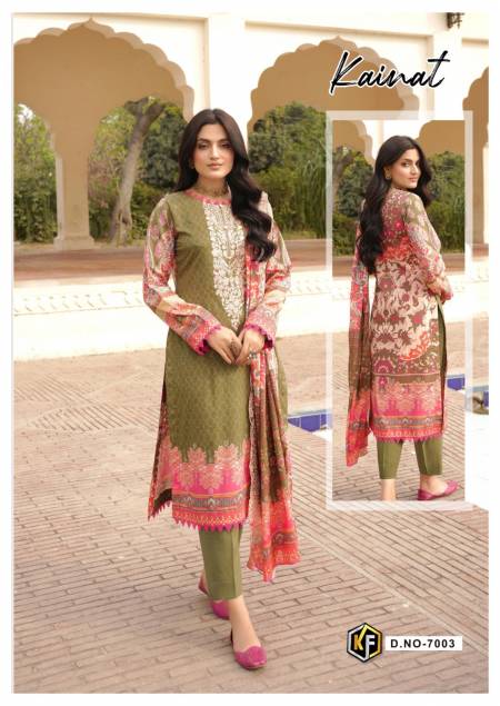Kainat Vol 7 By Keval Karachi Cotton Dress Material Catalog
